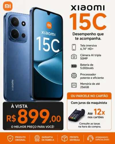 Celular Xaiomi 15C 256gb novo..