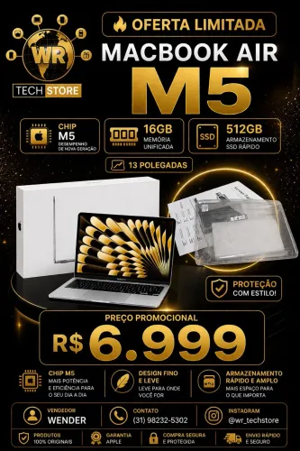 MacBook Air M5 + KIT CAPA PARA PROTEÇÃO 
