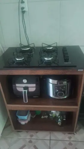 Cooktop com móvel embutido