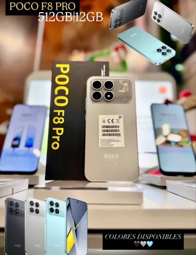 Celular Xiaomi Poco F8 Pro 512GB 12GB RAM AZUL PRETO PRATA LACRADO 