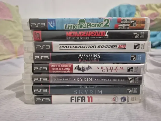 LOTE COM 8 JOGOS ORIGINAIS DE PS3 - TODOS COM MANUAL