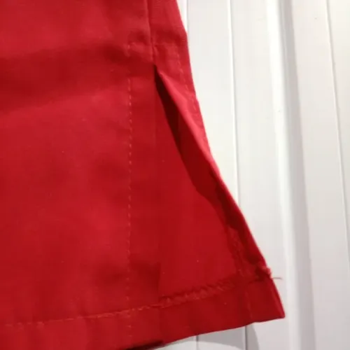 Camisa vermelha feminina tamanho P estilo enfermagem blusa feminina vermelha