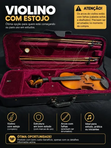 Violino bem conservado. 