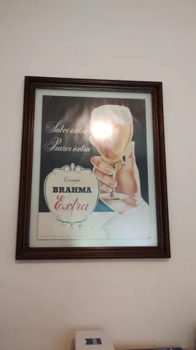 LIQUIDAÇÃO! Quadro vintage Brahma Extra