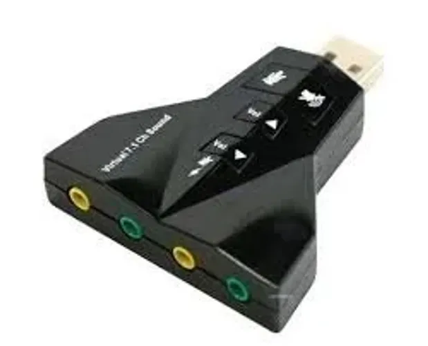 Adaptador Placa de Som USB 7.1 Virtual Channel para PC e Notebook