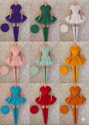 Roupinha boneca Xuxa salada mista xuxinha Barbie