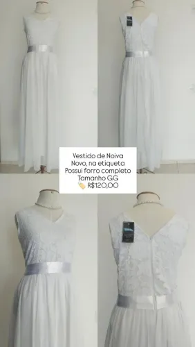 Vestido de Noiva (Na etiqueta) GG