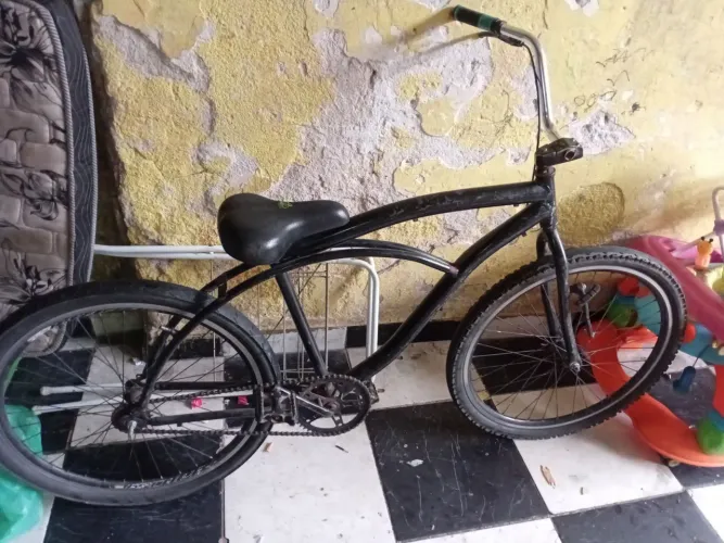 Bicicleta caiçara aro 26 precisa colocar o guidao 