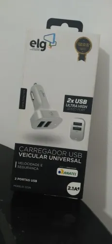 Carregador USB veicular universal 