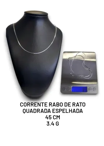 Corrente de Prata Rabo de Rato