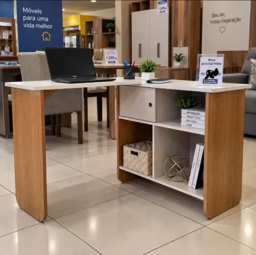 Escrivaninha em L (Entrega em até 24h)