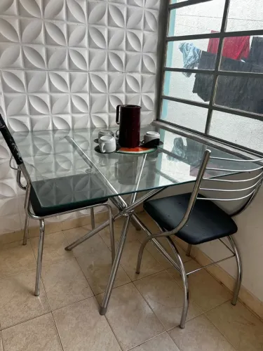 Mesa de Vidro 4 lugares
