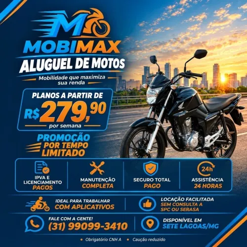 ALUGUEL DE MOTOS PARA APP