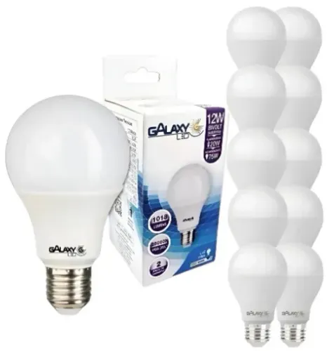 Kit 15 Lâmpadas Galaxy 12w 6500k Luz Branco-frio