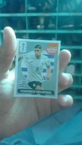 Figurinha frederico valverde extra sticker prata