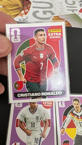 Figurinhas Extra Legend CR7, Mbappe, Bellingham, Yamal