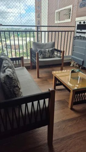 Conjunto namoradeira + mesa para área gourmet