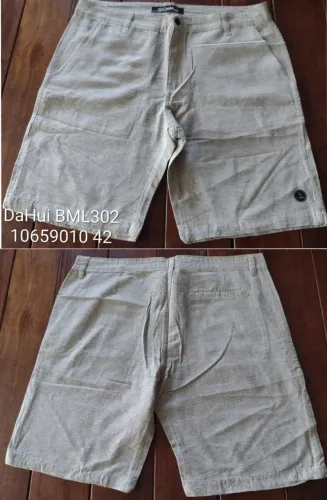 Bermudas " DaHui " Passeio (Brim)<br><br>