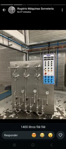 Produtora continua Systherm 1400 hora tripla nova nunca foi usada ano 2026