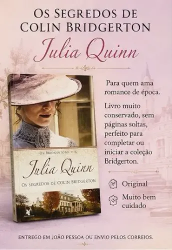 Os Segredos de Colin Bridgerton Julia Quinn Seminovo