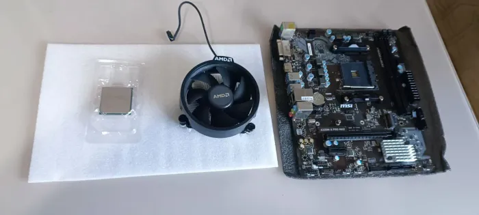 Kit AM4 placa mãe MSI A320 Pro Max + Ryzen 5 3600