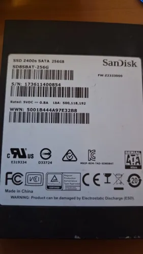 SSD 256 Sandisk