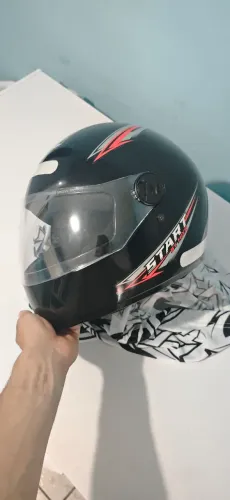 Capacete Mixs Start Preto e Vermelho Tam. 58 - Novo (Usado Apenas 1 Vez)