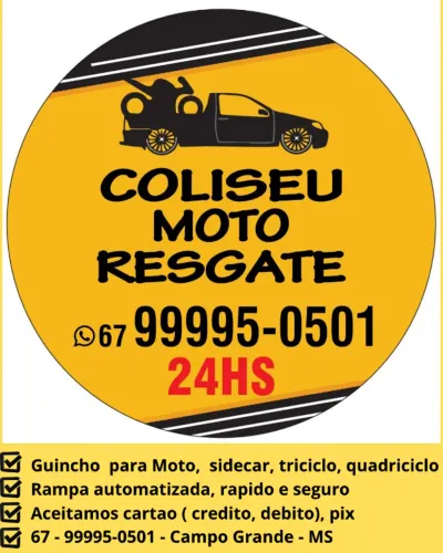 Guincho moto, sidecar, triciclo, quadriciclo 24 HS