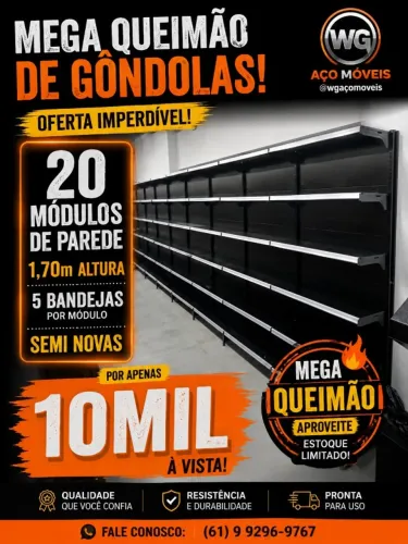 gondola seminova 20 modulos 