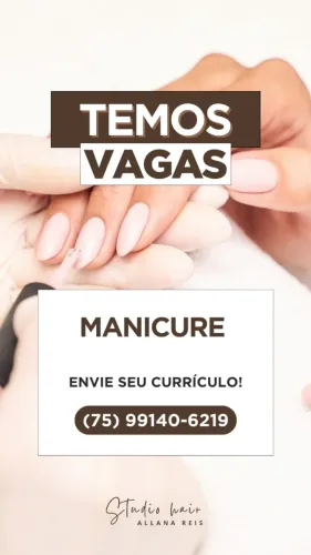 Vaga de manicure 
