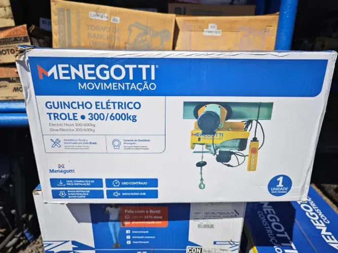 Guincho de coluna 600 kg com trolley