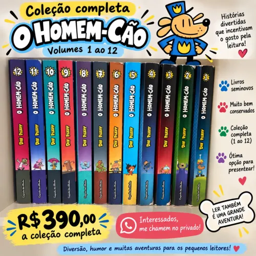 Coleção O Homem-Cão completa - volumes 1 ao 12