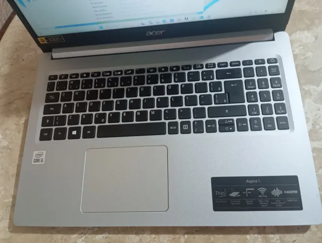 Notebook Acer i5 10ª Geração / Memória Ram 8g/sss 256/Super Novo/Parcelamos até 18x