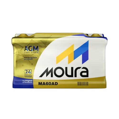 Bateria Moura AGM MA60AD - Baterias Moura Novas lacradas NF