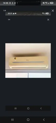 Split midea 22.000 btus, 220 v.