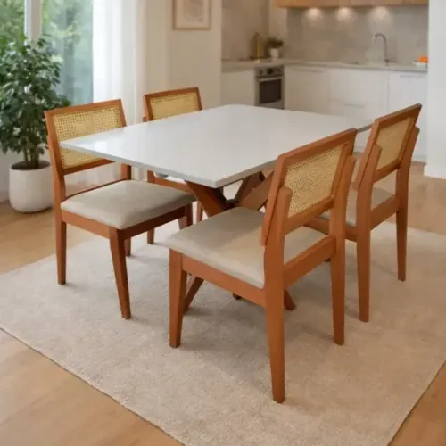Mesa de Jantar 4 Cadeiras Allegra