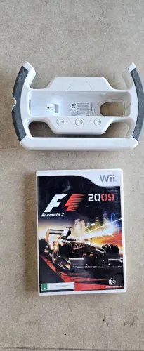 Jogo F1 2009 - original Nintendo Wii - com volante original