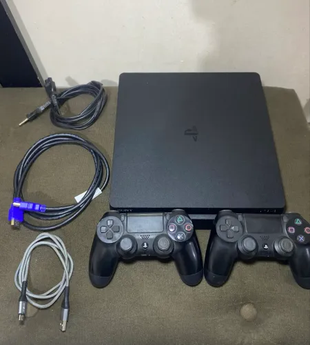 Ps4 Slim 2 Controles 70 Jogos Aceito Cartão