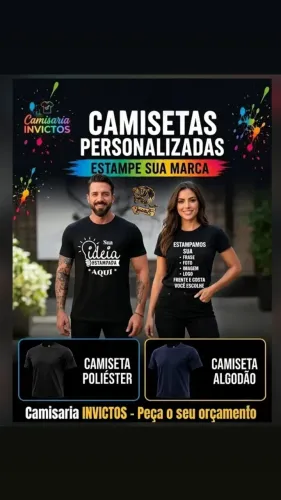 Fazemos sua camisa personalizada 50$