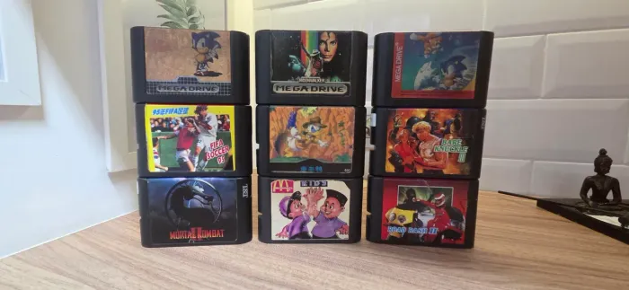 Fitas de Mega Drive