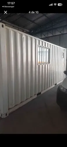 Vende- se container marítimo escritório com banheiro e ar condicionado.