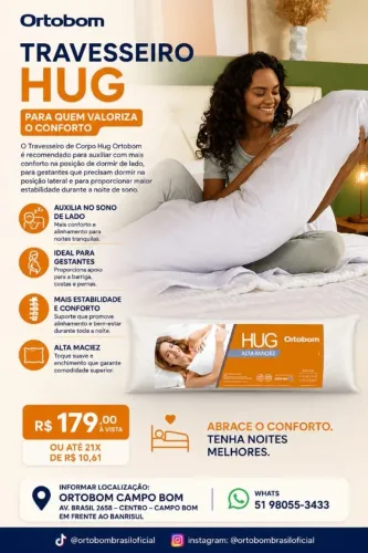 Travesseiro Hug Ortobom