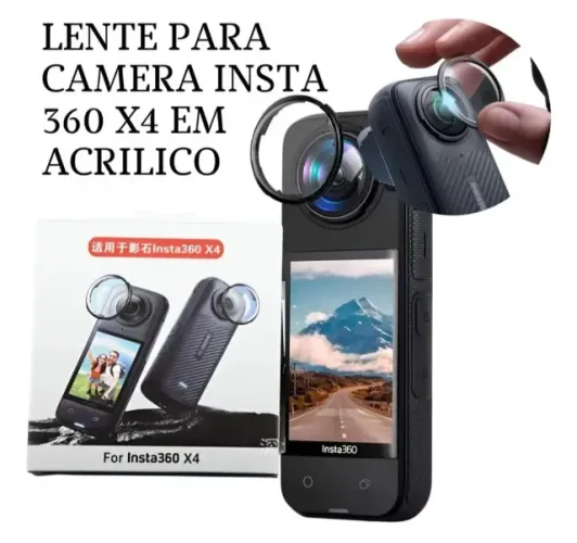 Lentes proteção queda anti riscos para insta 360 Onde x4
