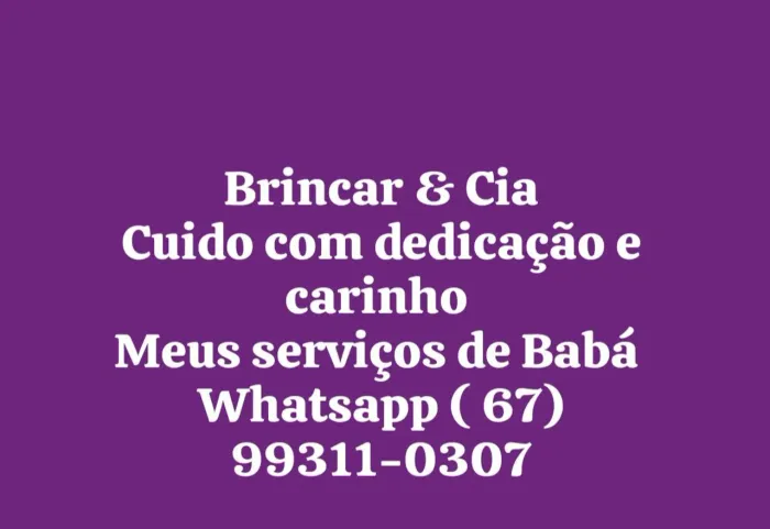 Babá particular em Campo Grande 