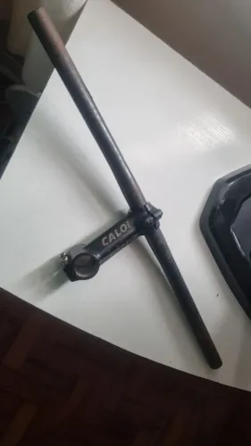 Kit mesa Caloi + guidão flat aço MTB ou fixa