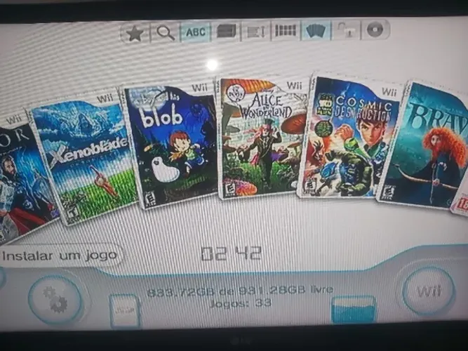 Nintendo Wii + controle + HD 1TB externo com alguns jogos