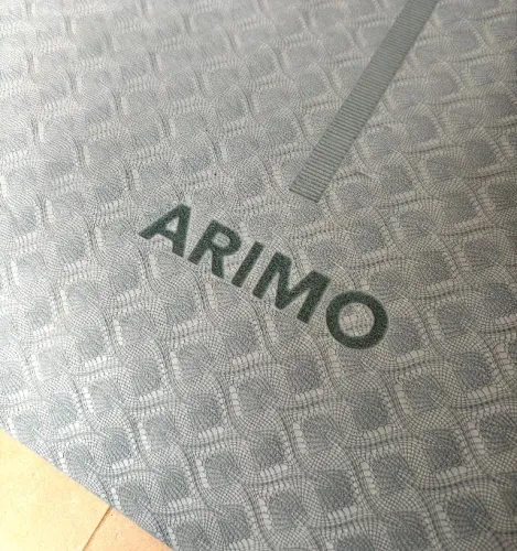 Tapete de Yoga Arimo Balance TPE 4mm Azul Claro com Linhas