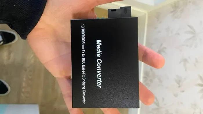 Par Conversor de Mídia Fibra Óptica Gigabit A+B 5 km
