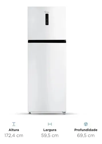 Refrigerador Frost Free SmartSensor 347L Midea