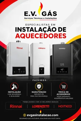 Manutenção preventiva e Instalação de aquecedor a gás.